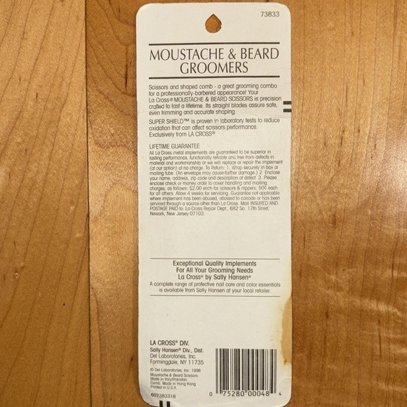 LA CROSS Moustache & Beard Groomers, Scissors & Comb - Picture 3 of 6